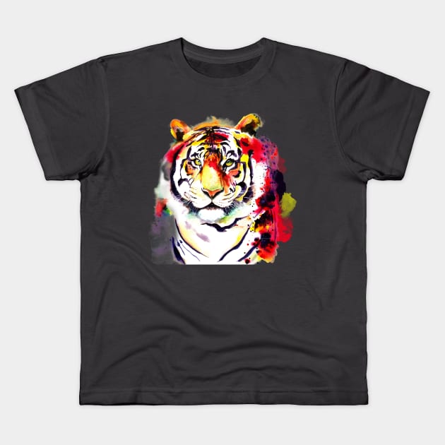 The Big Tiger Kids T-Shirt by IsabelSalvador